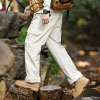 Men's autumn and winter loose, tight-fitting, trendy and stylish workwear pants. Spring teenagers' 9-point casual pants Application Scenario